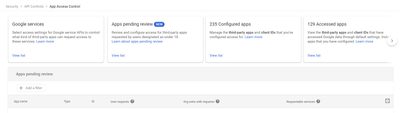 New Pending review page