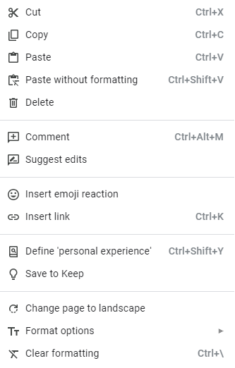 This is my right click menu. I checked on my personal and work account. I am sure it is something so silly that I am doing wrong.