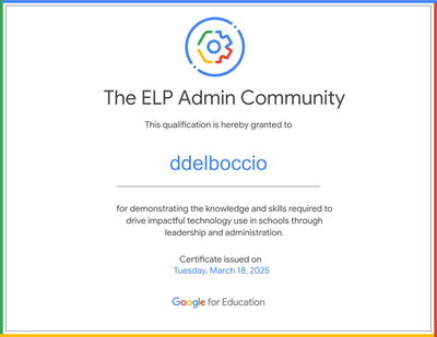 ddelboccio - ELP Admin Community Certificate.png